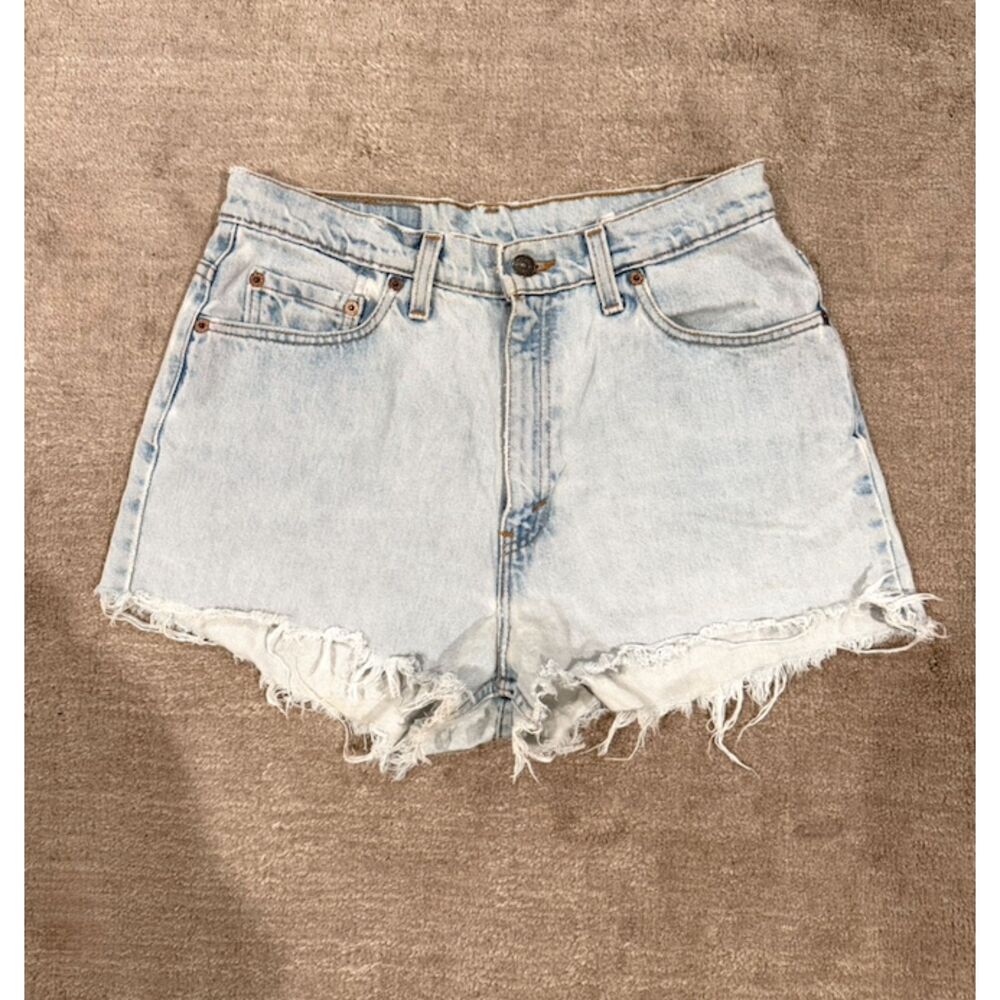 Vintage Light Wash Denim Shorts - Levis